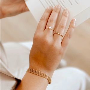 Dainty Gold Mesh Bracelet